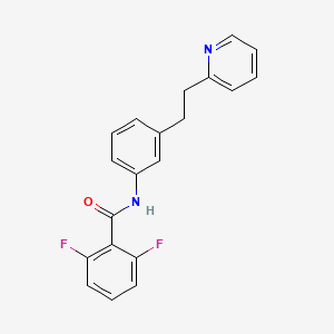 molecular formula C20H16F2N2O B11480137 2,6-difluoro-N-{3-[2-(pyridin-2-yl)ethyl]phenyl}benzamide 