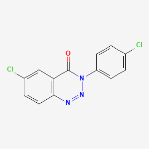 1,2,3-Benzotriazin-4(3H)-one, 6-chloro-3-(4-chlorophenyl)-