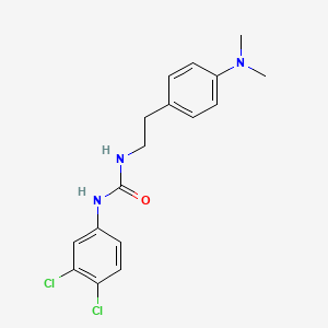 molecular formula C17H19Cl2N3O B11480175 1-(3,4-Dichlorophenyl)-3-(4-(dimethylamino)phenethyl)urea 