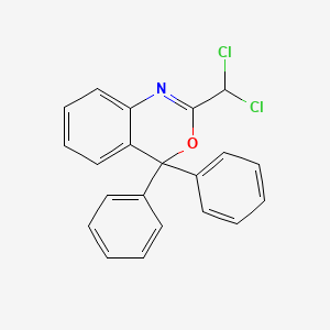 molecular formula C21H15Cl2NO B11480196 2-(dichloromethyl)-4,4-diphenyl-4H-3,1-benzoxazine 