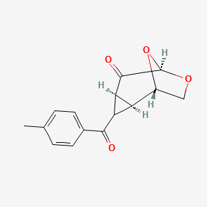 (1S,2S,4S,6R)-3-(4-methylbenzoyl)-7,9-dioxatricyclo[4.2.1.0~2,4~]nonan-5-one