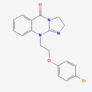 10-[2-(4-bromophenoxy)ethyl]-2,10-dihydroimidazo[2,1-b]quinazolin-5(3H)-one