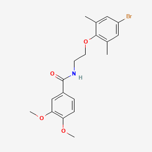 N-[2-(4-bromo-2,6-dimethylphenoxy)ethyl]-3,4-dimethoxybenzamide