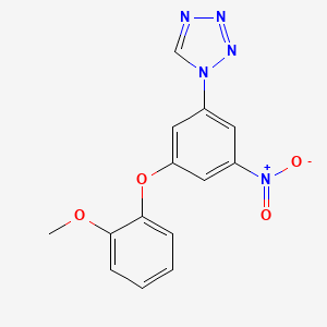 1-[3-(2-methoxyphenoxy)-5-nitrophenyl]-1H-tetrazole