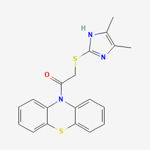 2-[(4,5-dimethyl-1H-imidazol-2-yl)sulfanyl]-1-(10H-phenothiazin-10-yl)ethanone