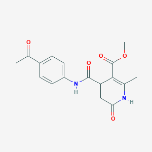 Methyl 4-[(4-acetylphenyl)carbamoyl]-2-methyl-6-oxo-1,4,5,6-tetrahydropyridine-3-carboxylate