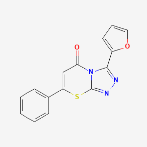 3-(furan-2-yl)-7-phenyl-5H-[1,2,4]triazolo[3,4-b][1,3]thiazin-5-one