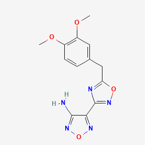 1,2,5-Oxadiazol-3-amine, 4-[5-[(3,4-dimethoxyphenyl)methyl]-1,2,4-oxadiazol-3-yl]-