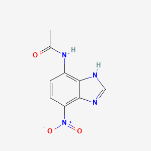 Acetamide, N-(4-nitro-1H-1,3-benzimidazol-7-yl)-