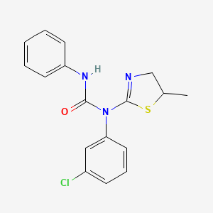 1-(3-Chlorophenyl)-1-(5-methyl-4,5-dihydro-1,3-thiazol-2-yl)-3-phenylurea