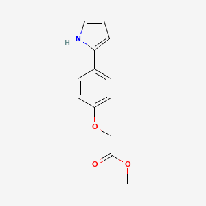 molecular formula C13H13NO3 B1148045 Methyl 2-(4-(1H-pyrrol-2-yl)phenoxy)acetate CAS No. 150205-66-6