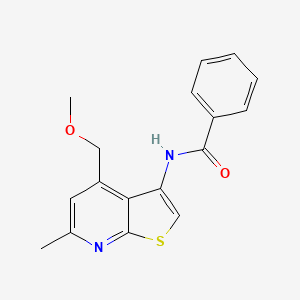 N-[4-(methoxymethyl)-6-methylthieno[2,3-b]pyridin-3-yl]benzamide