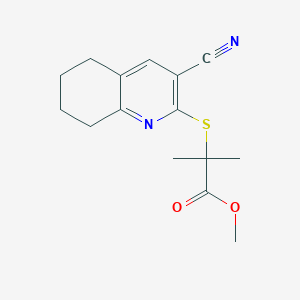 Methyl 2-[(3-cyano-5,6,7,8-tetrahydroquinolin-2-yl)sulfanyl]-2-methylpropanoate