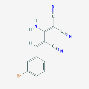 (3Z)-2-amino-4-(3-bromophenyl)buta-1,3-diene-1,1,3-tricarbonitrile