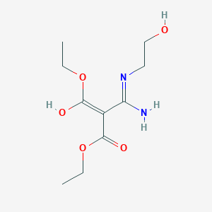 Diethyl {amino[(2-hydroxyethyl)amino]methylidene}propanedioate