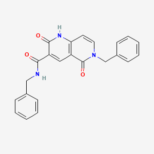 N,6-dibenzyl-2,5-dioxo-1,2,5,6-tetrahydro-1,6-naphthyridine-3-carboxamide