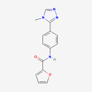 N-[4-(4-methyl-4H-1,2,4-triazol-3-yl)phenyl]-2-furamide