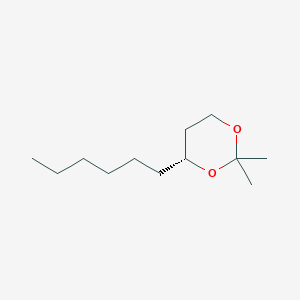 molecular formula C12H24O2 B1148058 (R)-(+)-4-Hexyl-2,2-dimethyl-1,3-dioxane CAS No. 139008-49-4