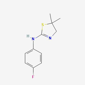 N-(4-Fluorophenyl)-5,5-dimethyl-4,5-dihydro-1,3-thiazol-2-amine