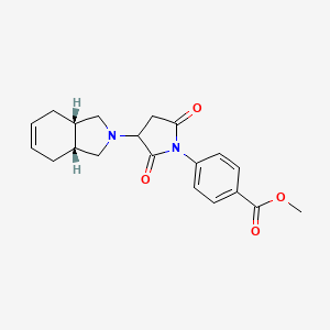 methyl 4-{3-[(3aR,7aS)-1,3,3a,4,7,7a-hexahydro-2H-isoindol-2-yl]-2,5-dioxopyrrolidin-1-yl}benzoate