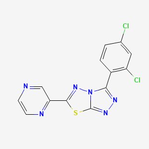 3-(2,4-Dichlorophenyl)-6-(pyrazin-2-yl)[1,2,4]triazolo[3,4-b][1,3,4]thiadiazole