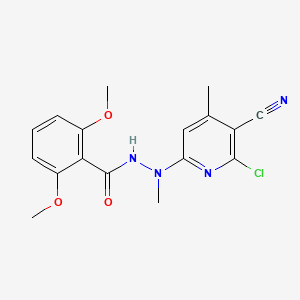 N'-(6-chloro-5-cyano-4-methylpyridin-2-yl)-2,6-dimethoxy-N'-methylbenzohydrazide