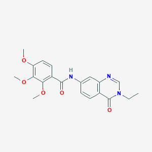 N-(3-ethyl-4-oxo-3,4-dihydroquinazolin-7-yl)-2,3,4-trimethoxybenzamide