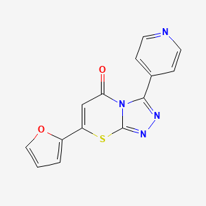 7-(furan-2-yl)-3-(pyridin-4-yl)-5H-[1,2,4]triazolo[3,4-b][1,3]thiazin-5-one