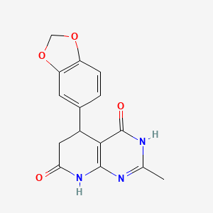 5-(1,3-benzodioxol-5-yl)-4-hydroxy-2-methyl-5,8-dihydropyrido[2,3-d]pyrimidin-7(6H)-one