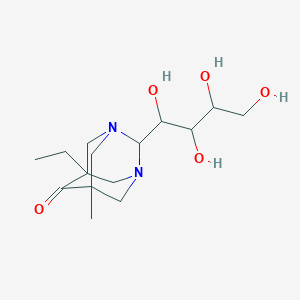 5-Ethyl-7-methyl-2-(1,2,3,4-tetrahydroxybutyl)-1,3-diazatricyclo[3.3.1.1~3,7~]decan-6-one