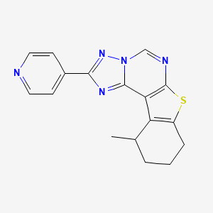 11-Methyl-2-(4-pyridyl)-8,9,10,11-tetrahydro[1]benzothieno[3,2-e][1,2,4]triazolo[1,5-c]pyrimidine