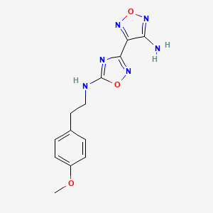 3-(4-amino-1,2,5-oxadiazol-3-yl)-N-[2-(4-methoxyphenyl)ethyl]-1,2,4-oxadiazol-5-amine