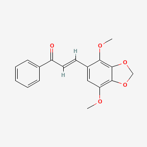 (2E)-3-(4,7-dimethoxy-1,3-benzodioxol-5-yl)-1-phenylprop-2-en-1-one