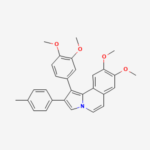 molecular formula C29H27NO4 B11480901 1-(3,4-Dimethoxyphenyl)-8,9-dimethoxy-2-(4-methylphenyl)pyrrolo[2,1-a]isoquinoline CAS No. 893764-60-8