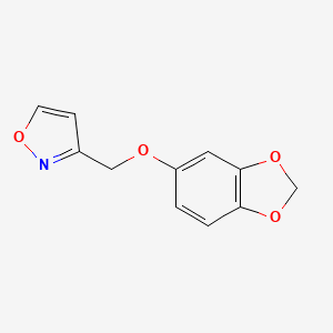 1,3-Benzodioxol-5-yl (3-isoxazolylmethyl) ether