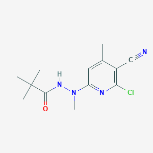 N'-(6-chloro-5-cyano-4-methylpyridin-2-yl)-N',2,2-trimethylpropanehydrazide