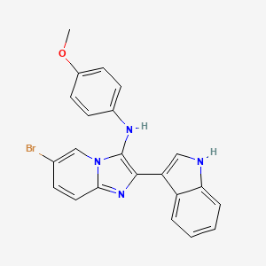 6-bromo-2-(1H-indol-3-yl)-N-(4-methoxyphenyl)imidazo[1,2-a]pyridin-3-amine