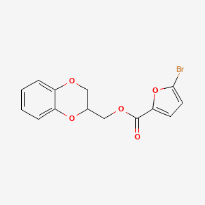 2,3-Dihydro-1,4-benzodioxin-2-ylmethyl 5-bromofuran-2-carboxylate