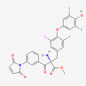 molecular formula C27H18I4N2O7 B1148099 3-马来酰亚胺苯甲酰甲状腺素甲酯 CAS No. 69343-52-8