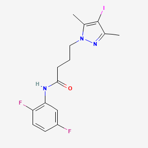 N-(2,5-difluorophenyl)-4-(4-iodo-3,5-dimethyl-1H-pyrazol-1-yl)butanamide