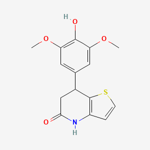 7-(4-hydroxy-3,5-dimethoxyphenyl)-6,7-dihydrothieno[3,2-b]pyridin-5(4H)-one