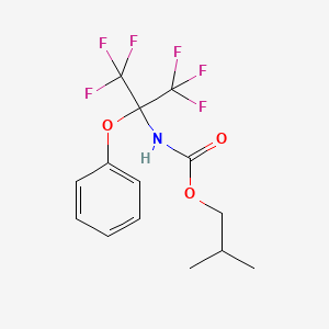 2-methylpropyl N-(1,1,1,3,3,3-hexafluoro-2-phenoxypropan-2-yl)carbamate