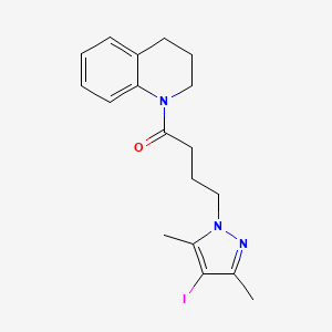 1-(3,4-dihydroquinolin-1(2H)-yl)-4-(4-iodo-3,5-dimethyl-1H-pyrazol-1-yl)butan-1-one