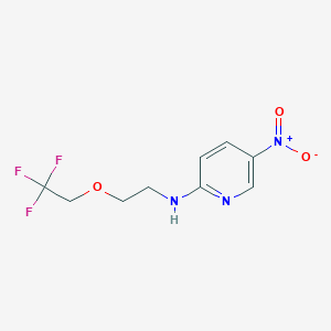 5-nitro-N-[2-(2,2,2-trifluoroethoxy)ethyl]pyridin-2-amine