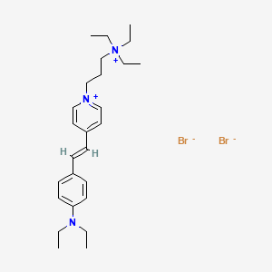 molecular formula C26H41Br2N3 B1148110 4-((E)-2-[4-(二乙氨基)苯基]乙烯基)-1-[3-(三乙铵)丙基]吡啶二溴化物 CAS No. 336185-20-7