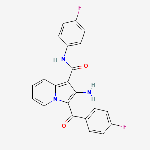 2-amino-3-(4-fluorobenzoyl)-N-(4-fluorophenyl)indolizine-1-carboxamide