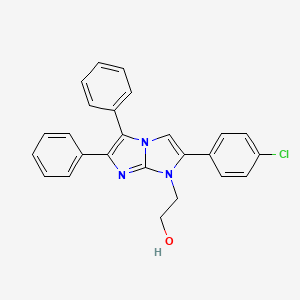 2-[2-(4-chlorophenyl)-5,6-diphenyl-1H-imidazo[1,2-a]imidazol-1-yl]ethanol