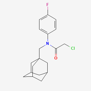 Acetamide, 2-chloro-N-(4-fluorophenyl)-N-(tricyclo[3.3.1.1(3,7)]dec-1-ylmethyl)-