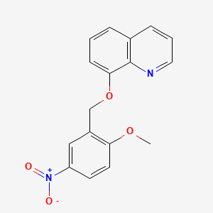 8-[(2-Methoxy-5-nitrobenzyl)oxy]quinoline