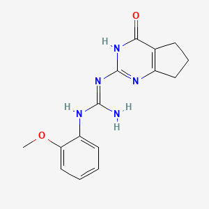 N-(2-methoxyphenyl)-N'-(4-oxo-4,5,6,7-tetrahydro-3H-cyclopenta[d]pyrimidin-2-yl)guanidine